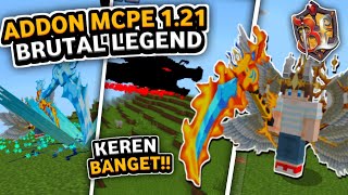 ADDON BRUTAL LEGEND MCPE 120121 TERBARU ADDON SENJATA LEGENDARIS FASE 4 MCPE 121 [upl. by Yelats]