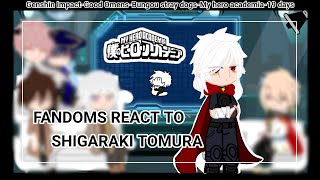 Fandoms react to Shigaraki Tomura  part 7 BNHAMHAmy hero academia  gacha club  mxonie [upl. by Jane]