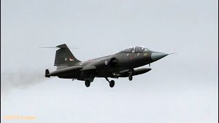 F104 Starfighter Arrival at Leeuwarden EHLW  HOWLING Sound [upl. by Adeys324]