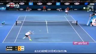 Novak Djokovic Vs Tomas Berdych Quarterfinals Highlights Australian Open 2013 [upl. by Molton562]