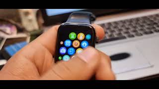 N76 Series 7 Smartwatch time date setting how to connect with mobile phone [upl. by Rubma387]