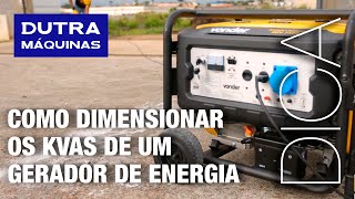 Dica Geradores de energia  Como dimensionar os kvas [upl. by Nigel]