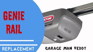 Genie 🧞‍♂️ C channel one piece belt drive rail replacement [upl. by Nilyac]