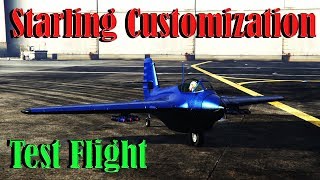 Gta 5 Online  Lf 22 Starling Bomber  Smuggler Run DLC  Customization And Test Flight [upl. by Lemert17]