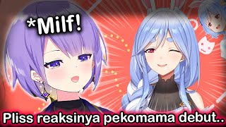 Reaksi Moona Yang Sangad Based Ketika Melihat Debutnya Peko Mama【Hololive】 [upl. by Notyrb575]