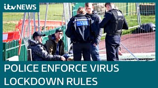 Police enforce UK Governments coronavirus lockdown rules  ITV News [upl. by Griseldis]