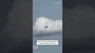 Pilots Eject Before Plane Crashes During Michigan Air Show shorts [upl. by Garrott353]