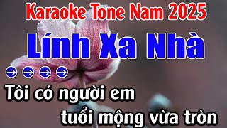 Lính Xa Nhà Karaoke  Tone Nam Karaoke Lan Anh  Beat Mới [upl. by Jeremiah]