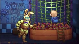 SPRING BONNIE CHASE SCENE  FNAF INTO THE PIT [upl. by Orvie]