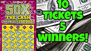 🤑 THIS MIGHT BE THE BEST 10 LOTTERY SCRATCH OFF TICKET IN THE STATE scratchers [upl. by Hgieloj]