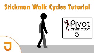 How to Animate A Walk Cycles Pivot Animator 5 Tutorial  Joxe [upl. by Wina284]