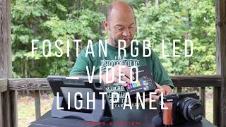 Unbox amp Review  FOSITAN RGB LED HSI Video Light [upl. by Asyen]