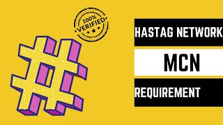 Hashtag Network MCN Requirements For Small YouTubers [upl. by Jentoft82]