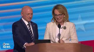 WATCH Former Rep Gabby Giffords speaks at 2024 Democratic National Convention  2024 DNC Night 4 [upl. by Neened]