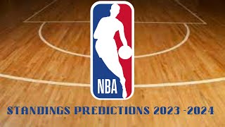 NBA Standings Predictions 202324 With whispersports And TheSportsCritic [upl. by Bree]