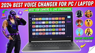 2024 Best RealTime Ai Voice Changer for PCLaptop  Change Your Voice with FliFlik  Giveaway 🎁 [upl. by Maroney]