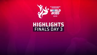 Highlights Day 3  2022 Acrobatic Gymnastics World Championships Baku AZE [upl. by Notsnhoj922]