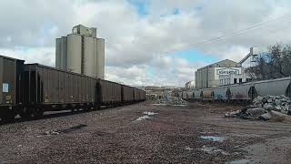 BNSF 6036 Empty Coal Train W in Louisville NE 11924 [upl. by Ahsitul964]