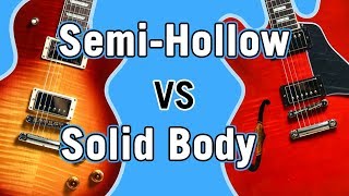 SemiHollow vs Solid Body Tone Comparison [upl. by Neit]