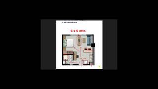 Ideas para departamentos de 35 m2 [upl. by Odelet]