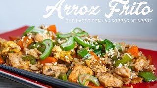 QUÉ HACER CON LAS SOBRAS DE ARROZ  Arroz frito o chaufa stopfoodwaste [upl. by Horgan]