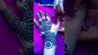 back side mehndi designs 🥰🥰👍♥️ 🙏mehndi shortvideo [upl. by Eibot962]