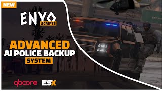 FiveM Advanced AI Police Backup System QBCore ESX NEW [upl. by Sexton345]