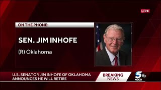 Sen Jim Inhofe announces retirement [upl. by Warfore]