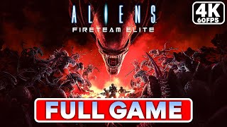 ALIENS FIRETEAM ELITE Gameplay Walkthrough FULL GAME 4K60FPS PC  No Commentary [upl. by Simah]