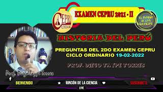 📢SEGUNDO EXAMEN CEPRU 2022👨‍🏫 [upl. by Iveksarap601]