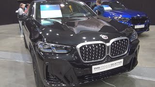 BMW X4 xDrive20d Black Sapphire Metallic Car 2022 Exterior and Interior [upl. by Norramic]