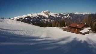 Dorfgastein  Großarl Piste D2 Grabnerabfahrt  Piste D1a Fulseck  Gipfelexpress [upl. by Attekram]