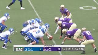 Loras College Football vs Luther College Norse [upl. by Elletse]