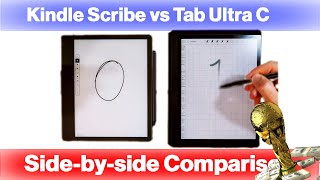 Kindle Scribe vs Boox Tab Ultra C Side by Side Comparison E Ink Tablet WC Final [upl. by Racso]