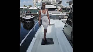 Illiad 53F power catamaran at the Ft Lauderdale boat show 2024 [upl. by Lorelie]