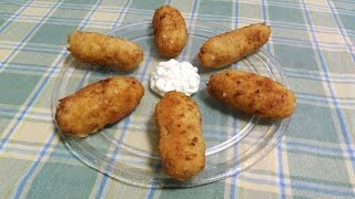 Croquetas de pollo asado [upl. by Oleic]