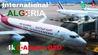 مطار هواري بومدين algeria airport 🇩🇿 DZD International Airport  4k  Walking Tour  تسجيل و ركوب [upl. by Stoll]