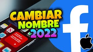 👉 Como CAMBIAR el NOMBRE en FACEBOOK en IPHONE 2024 🔥 [upl. by Bedell]