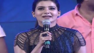 Samantha Requesting Jr NTR To Sing Raakasi Raakasi Song  Rabhasa Audio Launch Pranitha Subhash [upl. by Mighell886]