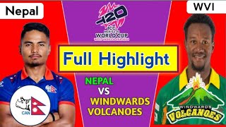 Highlight  Nepal VS Windward Islands T20 Crickets  Full Highlight  Windwards Vs Nepal Highlight [upl. by Kaya]