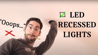 How To Install a Recessed LED Ceiling Light Fixture [upl. by Ardnoek]