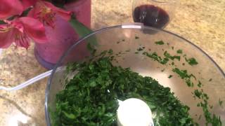 Chopping Parsley Quickly with Gale SBindlelglass [upl. by Anitteb]