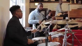 15yearold Jaylan Crout Playing Drums in Church Part 1 quotHow Great Is Our Godquot [upl. by Ssilb]