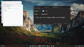 Windows User Name change  netplwiz  windows 781011  Admin privillages change  User name [upl. by Eioj]