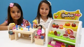 Shopkins CiciBici süper market setiyle alışveriş oyunu [upl. by Aivartal]