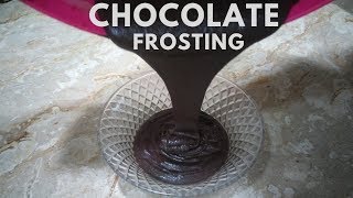 Chocolate Frosting Chocolate Cake Frosting  Easy Frosting Recipecooking with jabeen [upl. by Ydnys]