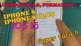 COMO FORMATAR IPHONE 8 e IPHONE 8 PLUS RESTAURAR ZERAR DE FABRICA [upl. by Deni486]