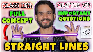 Straight Lines Class 11 Chapter 9  New SyllabusFull ConceptQuestionsSolutionsOne ShotMaths [upl. by Breanne316]