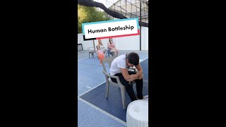 Human Battleship This might be our new favorite family game shorts [upl. by Reeher]