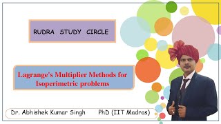 Lagranges Multiplier Methods Isoperimetric problems [upl. by Izmar]